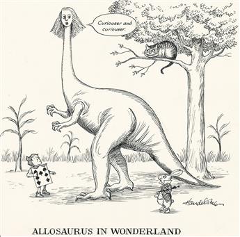 THE NEW YORKER. J.B. (BUD) HANDELSMAN. Allosaurus in Wonderland. * `Your generous donation, said the Dodo, will help us in our que